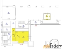 торговое помещение, 44 м²