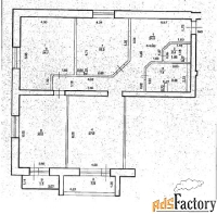 3 - комн.  квартира, 129.6 м², 4/5 эт.