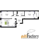 2 - комн.  квартира, 63.07 м², 5/7 эт.