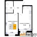 1 - комн.  квартира, 41.65 м², 2/16 эт.