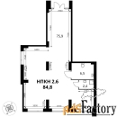 свободного назначения, 84.8 м²