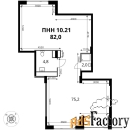 свободного назначения, 82 м²