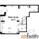 свободного назначения, 67.7 м²