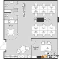 офисное помещение, 96.58 м²