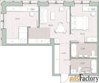 2 - комн.  квартира, 64.27 м², 4/12 эт.