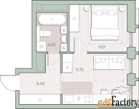 1 - комн.  квартира, 31 м², 33/44 эт.