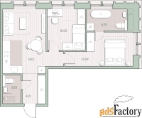 2 - комн.  квартира, 54.43 м², 11/12 эт.