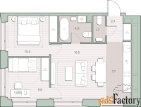 2 - комн.  квартира, 53.3 м², 19/27 эт.