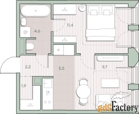 1 - комн.  квартира, 35.3 м², 10/13 эт.