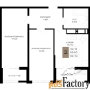 2 - комн.  квартира, 63.7 м², 4/23 эт.