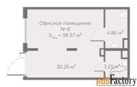 свободного назначения, 38.37 м²
