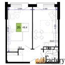 2 - комн.  квартира, 49.4 м², 2/9 эт.