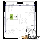 2 - комн.  квартира, 49.4 м², 4/9 эт.