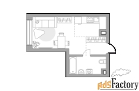 1 - комн.  квартира, 28.36 м², 2/39 эт.