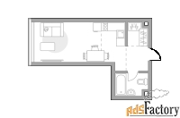 1 - комн.  квартира, 30.36 м², 13/39 эт.