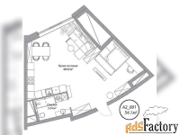 1 - комн.  квартира, 54.1 м², 8/10 эт.