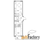 1 - комн.  квартира, 45.3 м², 10/11 эт.