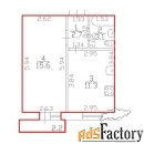 1 - комн.  квартира, 32.7 м², 7/9 эт.