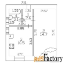 1 - комн.  квартира, 30.9 м², 2/9 эт.
