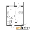 1 - комн.  квартира, 37.3 м², 14/14 эт.