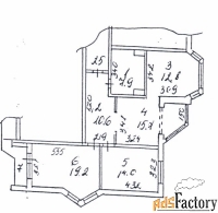 3 - комн.  квартира, 81 м², 8/23 эт.