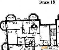 4 - комн.  квартира, 171.4 м², 18/24 эт.