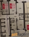 3 - комн.  квартира, 74.4 м², 23/25 эт.