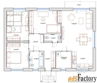 дом 117.6 м² на участке 6 сот.