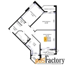 3 - комн.  квартира, 104.25 м², 1/12 эт.