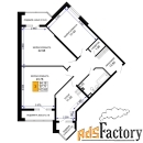 3 - комн.  квартира, 104.55 м², 1/12 эт.