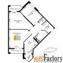 3 - комн.  квартира, 104.75 м², 12/12 эт.