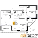 3 - комн.  квартира, 96.45 м², 16/16 эт.