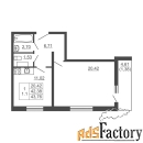 1 - комн.  квартира, 43.76 м², 5/16 эт.