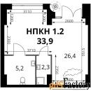свободного назначения, 33.9 м²