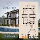 коттедж 379.1 м² на участке 13.9 сот.