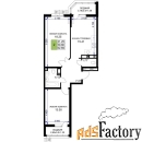 2 - комн.  квартира, 62.69 м², 6/18 эт.