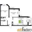 2 - комн.  квартира, 55.86 м², 10/18 эт.