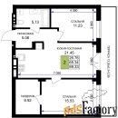 2 - комн.  квартира, 69.33 м², 1/7 эт.