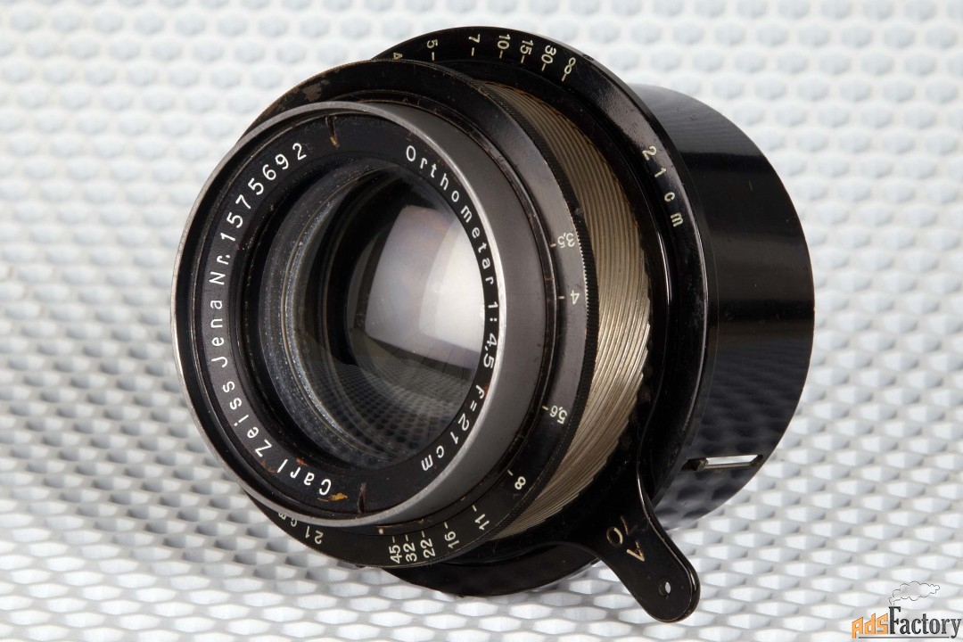 Объектив Carl Zeiss Jena Orthometar 1:4,5 f=21cm с геликоидом (18х24 с